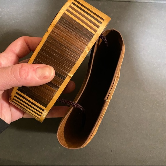 Vintage bamboo inlay mini bag - Picture 3 of 3